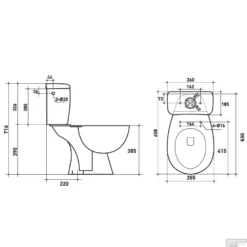 Duoblok VM Murcia Staand Compleet (AO) -Baden Luxe Verkoop 049311 tech