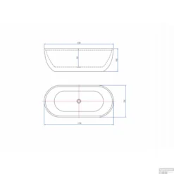 Vrijstaand Ligbad Luca Sanitair Primo Acryl 170x78x60 Cm Glans Wit (inclusief Afvoer En Sifon) -Baden Luxe Verkoop 1037057 vrijstaand bad van acryl uit een stuk met overloop 170x78x60h incl afvoerset klikplug chroom sifon m tech