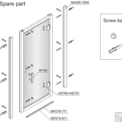 B&w-luxury Profilo Draaideur 1 Delig 90x195 Cm. Chroom-helder Clean -Baden Luxe Verkoop 10488 1