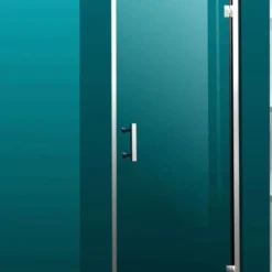 B&w-luxury Profilo Draaideur 1 Delig 90x195 Cm. Chroom-helder Clean