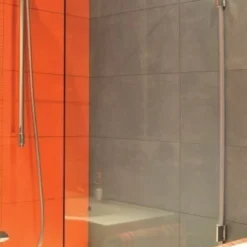 B&w-luxury Bagno Badwand 80x140cm. Chroom-helder Clean -Baden Luxe Verkoop 10667