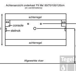 B&w-luxury Vitale Wastafelonderkast 100x45 Cm. Met 2 Lades Castello -Baden Luxe Verkoop 10973