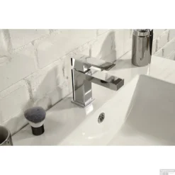 Wastafelmengkraan Sapho Latus 1-hendel Recht 13.7 Cm Chroom -Baden Luxe Verkoop 1102 02 wastafelmengkraan sapho latus 1 hendel recht 13.7 cm chroom 3