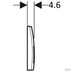 Drukplaat Geberit Delta 35 DualFlush Frontbediening Chroom 5 Drukplaat Geberit Delta 35 DualFlush Frontbediening Chroom -Baden Luxe Verkoop 115.135.21.5 tech3