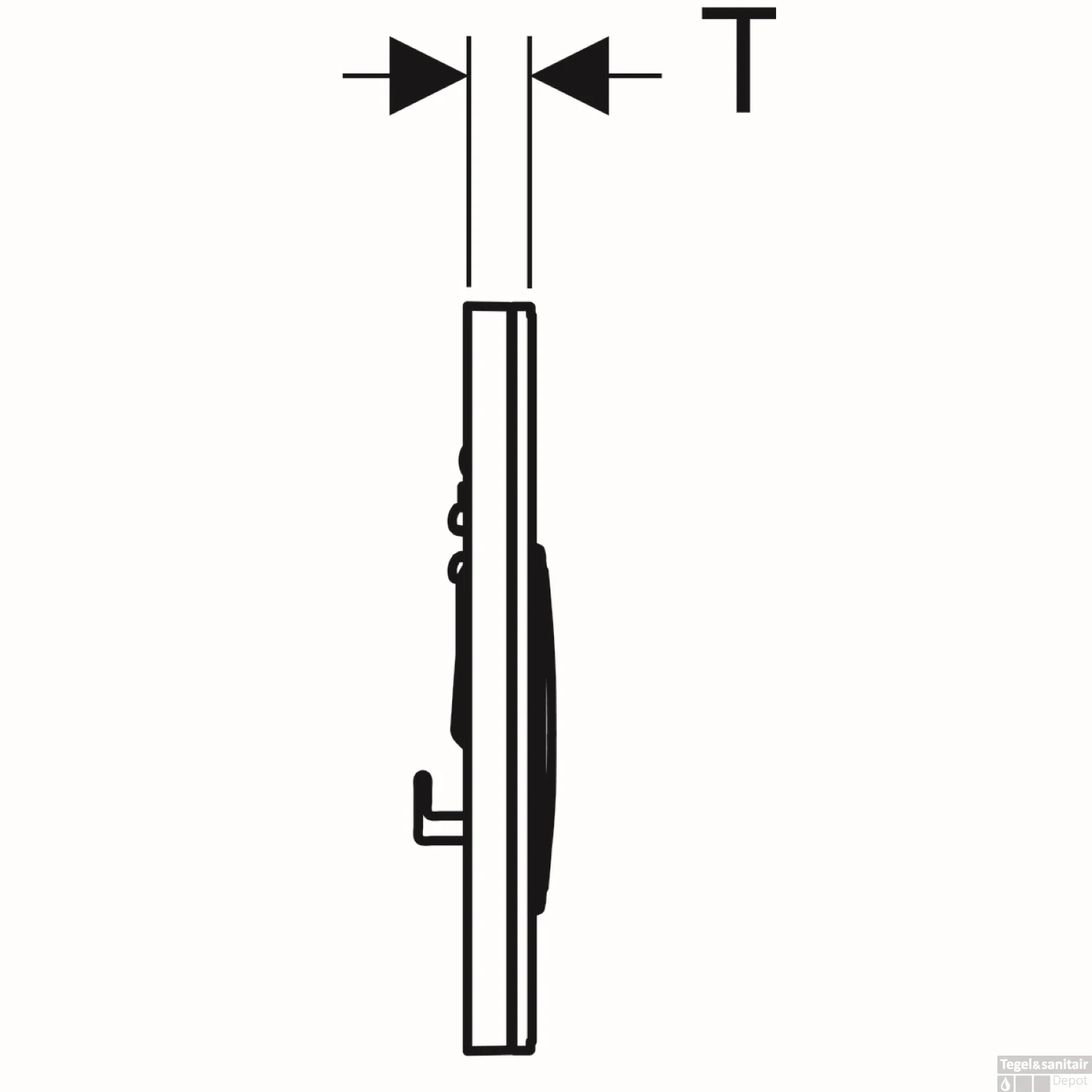Bedieningsplaat Geberit Sigma 21 Voor 2-toets Spoeling Rosé Goud / Mustang Leisteen - Afbeelding 3