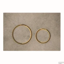 Bedieningsplaat Geberit Sigma 21 Voor 2-toets Spoeling Messing Goud / Betonlook