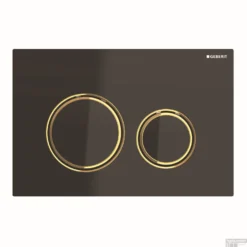 Bedieningsplaat Geberit Sigma 21 Voor 2-toets Spoeling Messing Goud / Zwart