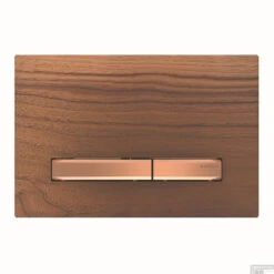 Bedieningsplaat Geberit Sigma 50 Voor 2-toets Spoeling Rosé Goud / Amerikaans Noten