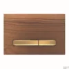 Bedieningsplaat Geberit Sigma 50 Voor 2-toets Spoeling Messing Goud / Amerikaans Noten