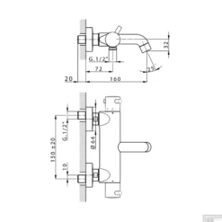 Badkraan Opbouw Salenzi Giro Gegalvaniseerd Geborsteld Messing Goud -Baden Luxe Verkoop 11aj15 tech 4