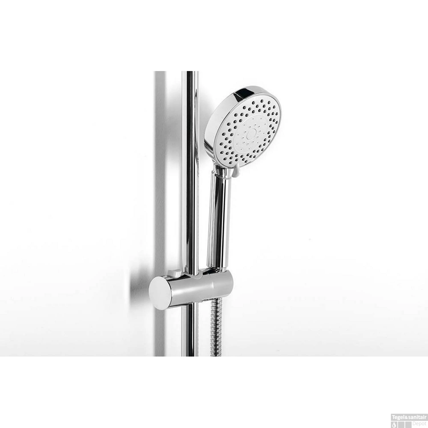 Regendouche Opbouwset Sapho Chroom (excl. Douchekraan) 4 Regendouche Opbouwset Sapho Chroom (excl. Douchekraan) - Afbeelding 4