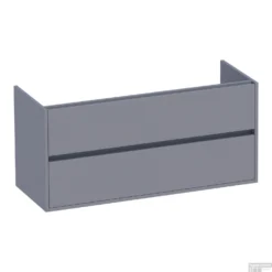 Badkamermeubelset NEXXT 120-2 Mat Grijs -Baden Luxe Verkoop 1635 onderkast nexxt 120 mat grijs 2 lades 2 sifonuitsparingen shop 1