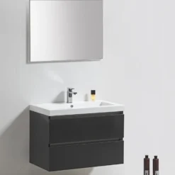 Badkamermeubelset Sanilux Trendline 60x47x50 Cm Light Wood -Baden Luxe Verkoop 18060hga 60 2 2 1 1