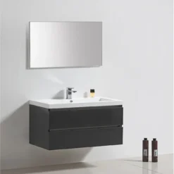 Badkamermeubelset Sanilux Trendline 60x47x50 Cm Light Wood -Baden Luxe Verkoop 18060hga 80 2 1 1 1