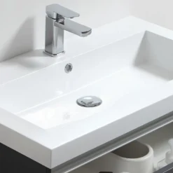 Badkamermeubelset Sanilux Trendline 60x47x50 Cm Light Wood -Baden Luxe Verkoop 18060hga 80 wastafel 1 1 1