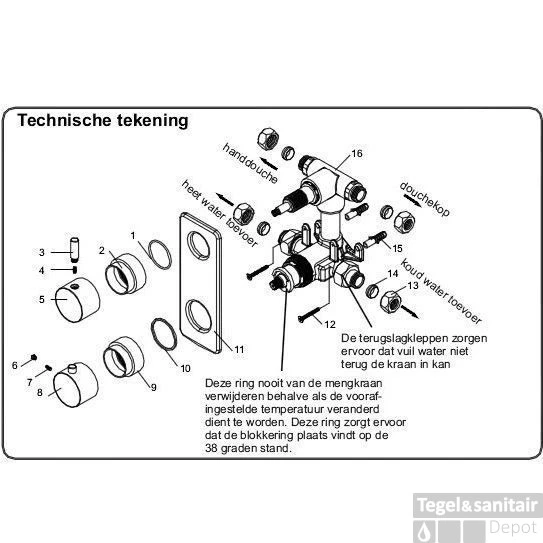 Wiesbaden Inbouw Regendouche Set 03 Rombo Chroom 3 Wiesbaden Inbouw Regendouche Set 03 Rombo Chroom - Afbeelding 3