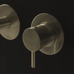 Wastafelkraan Afbouwdeel Salenzi Giro Gegalvaniseerd Geborsteld Messing Goud -Baden Luxe Verkoop 19aj15gbme04 detail 1