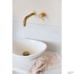 Wastafelkraan Afbouwdeel Salenzi Giro Gegalvaniseerd Geborsteld Messing Goud -Baden Luxe Verkoop 19aj15gbme04 wastafelkraan afbouwdeel salenzi giro gegalvaniseerd geborsteld messing goud 1