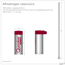 Quooker Cube Flex RVS Met Pro3-VAQ Boiler -Baden Luxe Verkoop 1quooker pro3 technisch 2 1