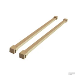 2x Stabilisatiestang Wiesbaden Slim 120 Cm Messing Goud