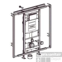 Geberit Gis Easy Sigma Inbouwreservoir H120 Cm. B.90/125 Cm.