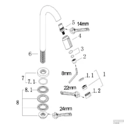 Fonteinkraan Victoria Luxe Toiletkraan Chroom 1/2 5 Fonteinkraan Victoria Luxe Toiletkraan Chroom 1/2 -Baden Luxe Verkoop 22.3730 tech 2