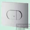 Grohe Arena Cosmopolitan Bedieningsplaat 2-knops Frontbediening Horizontaal Chroom
