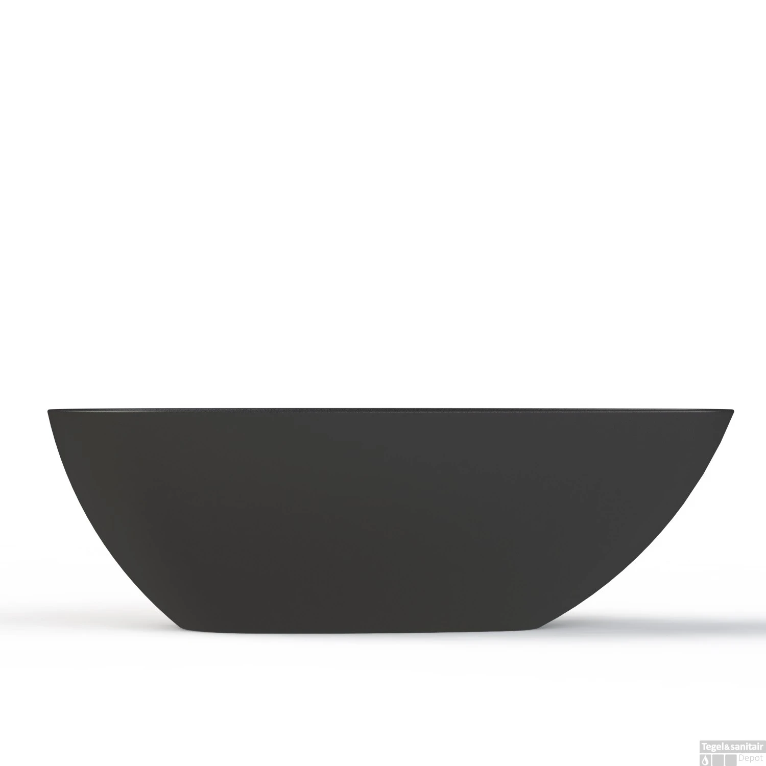 Vrijstaand Ligbad Salenzi Unica 170x86x54 Cm Cast Marble Mat Zwart 4 Vrijstaand Ligbad Salenzi Unica 170x86x54 Cm Cast Marble Mat Zwart - Afbeelding 4