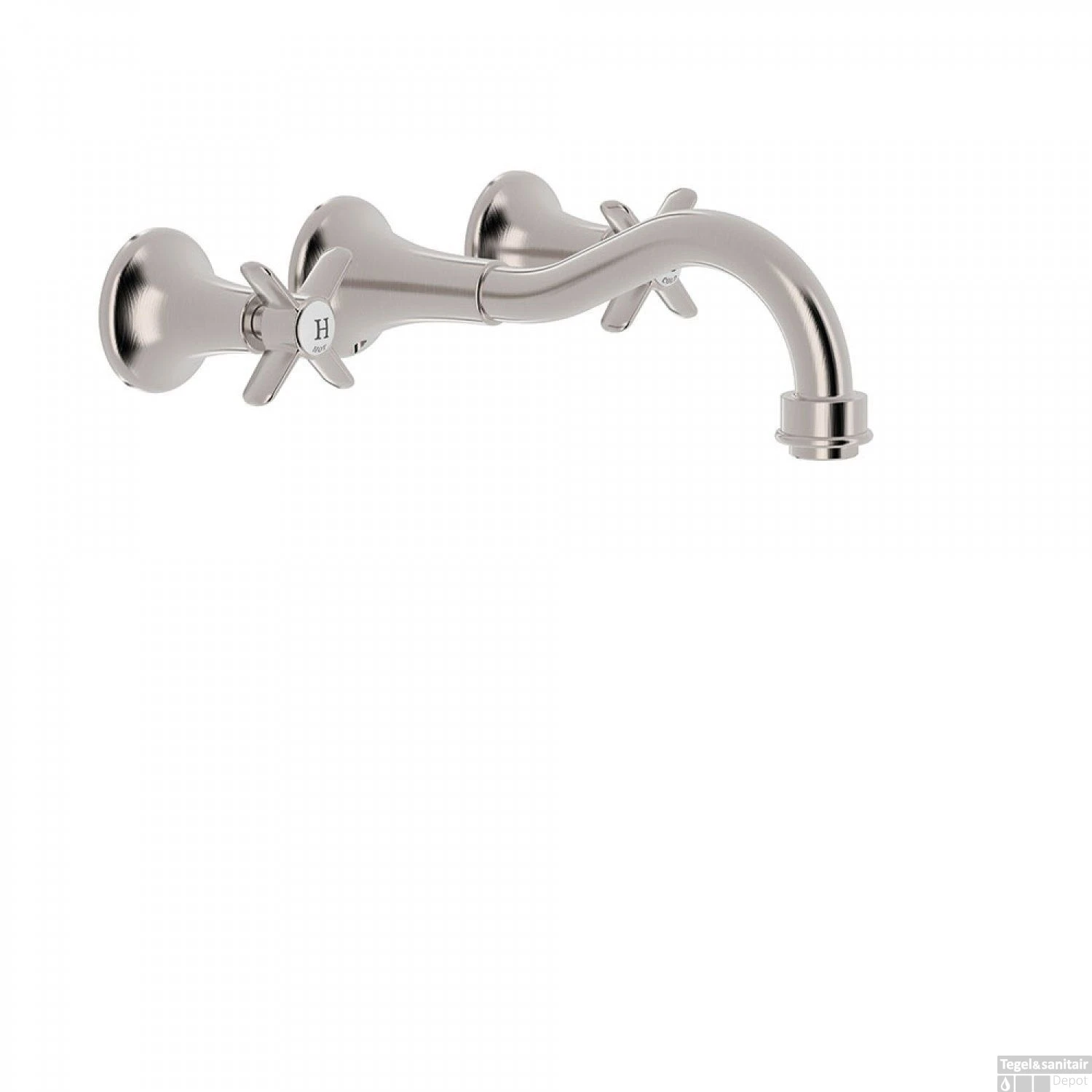 Wastafelmengkraan Tres Clasic Inbouw Kruisgreep RVS 1 Wastafelmengkraan Tres Clasic Inbouw Kruisgreep RVS