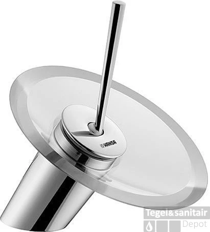 Hansa Murano Wastafelkraan Chroom-mat Glas 1 Hansa Murano Wastafelkraan Chroom-mat Glas