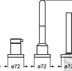 Hansa Designo Afdekset 4-gats Badrandcombinatie Chroom -Baden Luxe Verkoop 24906