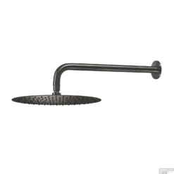 Hoofddouche Qisani Flow Met Wanddouchearm Ø 30 Cm Geborsteld Gun Metal