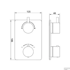 Thermostatische Inbouw Regendouche Set Wiesbaden Type 120 Plafondarm Ufo 20 Cm Rond Incl. Inbouwdeel -Baden Luxe Verkoop 29.2510 1 8