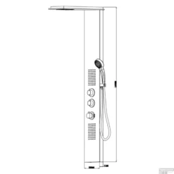 Wiesbaden RVS Douchekolom Ontario Met Thermostatische Kraan 5 Wiesbaden RVS Douchekolom Ontario Met Thermostatische Kraan -Baden Luxe Verkoop 29.3753 2 1