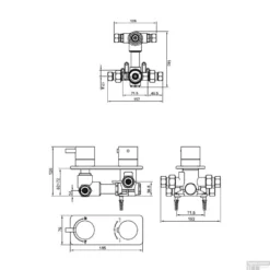 Thermostatische Inbouw Regendouche Set Wiesbaden Type 19 Wandarm Ufo 30 Cm Rond -Baden Luxe Verkoop 29.3960 1 1 6