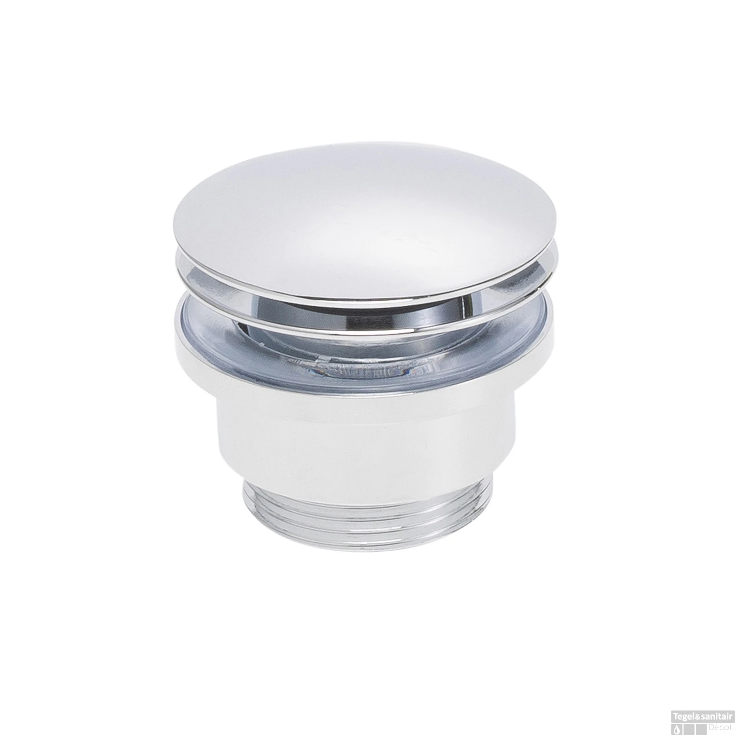 BWS Chepri Kiwa Wastafelmengkraan Laag, Clickwaste Chroom 2 BWS Chepri Kiwa Wastafelmengkraan Laag, Clickwaste Chroom - Afbeelding 2