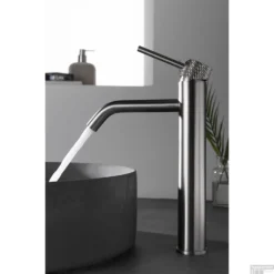 Wastafelkraan Wiesbaden Ribbd Opbouw XL Hoge Uitloop RVS -Baden Luxe Verkoop 29.5311 2wastafelkraan wiesbaden ribbd opbouw xl hoge uitloop rvs