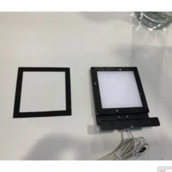 Spiegellamp Boss & Wessing Square 10x10 Cm Aluminium Mat Zwart -Baden Luxe Verkoop 2 18