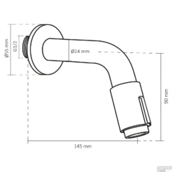 Fonteinkraan Differnz Mix Inbouw Koper -Baden Luxe Verkoop 30.414.41 tech