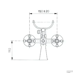 Badmengkraan Sapho Antea Met Handdouche 2-knop 11 Cm Brons -Baden Luxe Verkoop 3016 badmengkraan sapho antea met handdouche 2 knop 11 cm brons 5