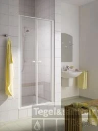 Kermi Ibiza Pendeldeur 90 X 185 Cm. Wit-helder Glas 1 Kermi Ibiza Pendeldeur 90 X 185 Cm. Wit-helder Glas