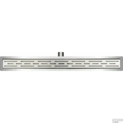 Mat Witte RVS Douchegoot Flens Met Uitneembaar Sifon 50x7cm 6,7cm Diep MAT WIT ROOSTER