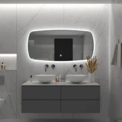 Badkamerspiegel BWS Torea 120x65cm Horizontaal LED Incl. Verwarming