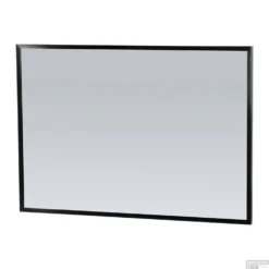 Spiegel Sanitop Silhouette 100x70x2.5 Cm Aluminium Zwart