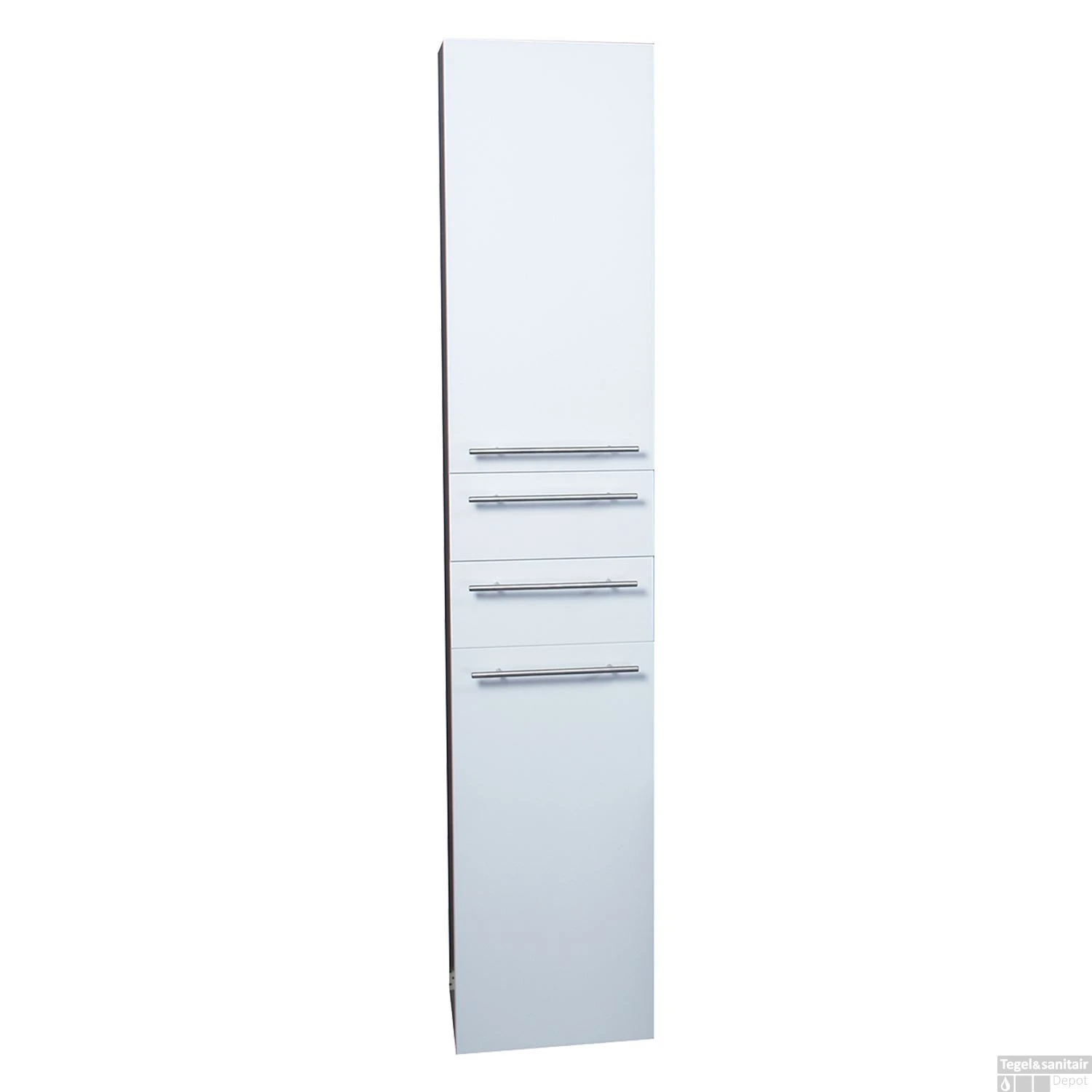 Badkamerkast Differnz Style 30x35x176 Cm Wit (Rechts) 1 Badkamerkast Differnz Style 30x35x176 Cm Wit (Rechts)