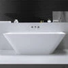 Half Vrijstaand Bad Wiesbaden Solid Surface 179x84.5x57.5 Cm