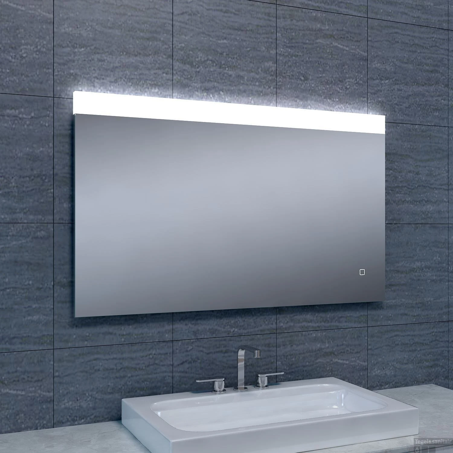 Spiegel Wiesbaden Single Dimbare LED 60x100 Cm 1 Spiegel Wiesbaden Single Dimbare LED 60x100 Cm