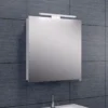 Spiegelkast Wiesbaden Met Led Verlichting 60x60 Aluminium