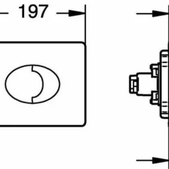 Grohe Rapid Sl Bedieningsplaat Sl Dual Flush Horizontaal Mat Chroom 5 Grohe Rapid Sl Bedieningsplaat Sl Dual Flush Horizontaal Mat Chroom -Baden Luxe Verkoop 38271 1