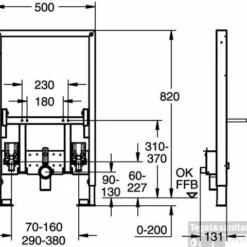 Grohe Rapid Sl Bidetelement Laag 0,8 Meter -Baden Luxe Verkoop 38273